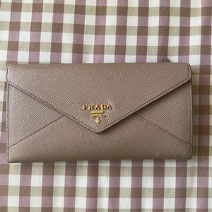 Prada Leather Envelope Wallet